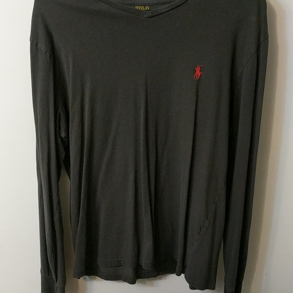 Gray polo long sleeve